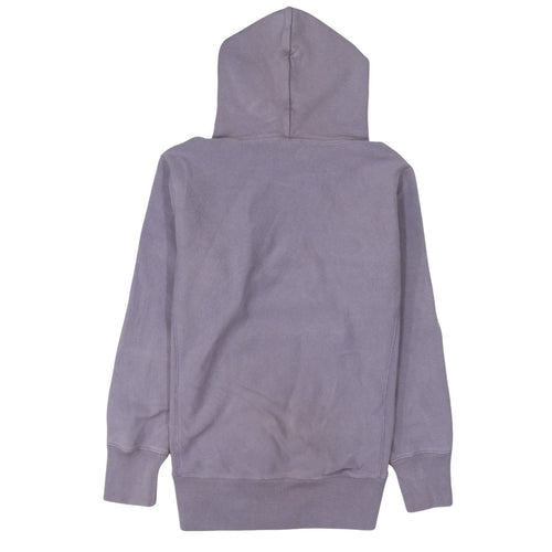 Champion Womens Purple Reverse Weave Hoodie Medium Cotton Embroidered Logo