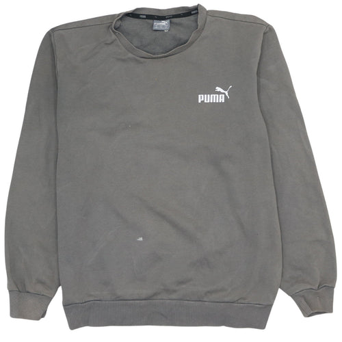 Puma Men's Grey Crew Neck Pullover Sweatshirt Size M