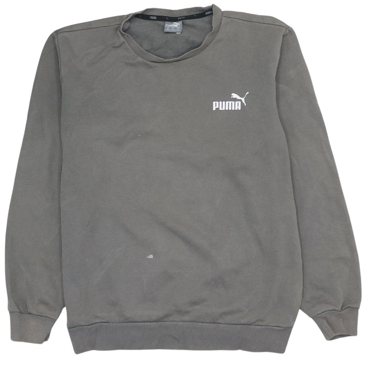 Puma Men's Grey Crew Neck Pullover Sweatshirt Size M