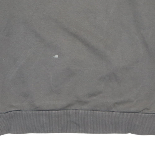 Puma Men's Grey Crew Neck Pullover Sweatshirt Size M