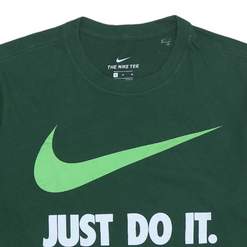 Nike Men's Green Just Do It Graphic T-Shirt Size M
