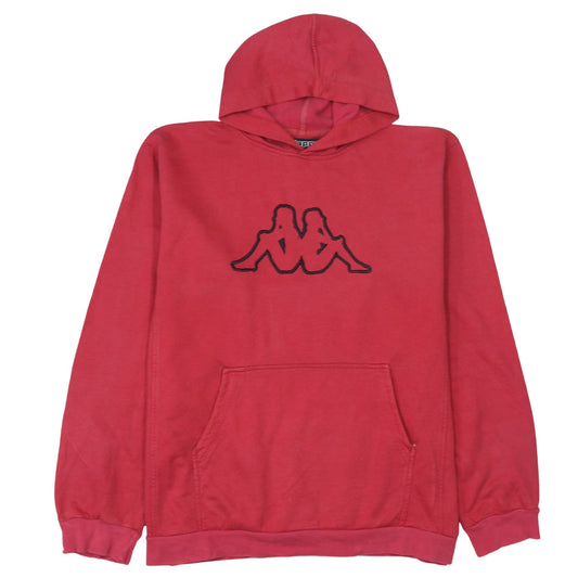Kappa Men's Red 2XL Pullover Hoodie with Logo