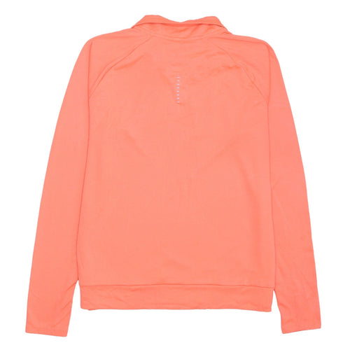 Nike Men's Orange Dri-FIT 1/4 Zip Athletic Running Sweatshirt Size S