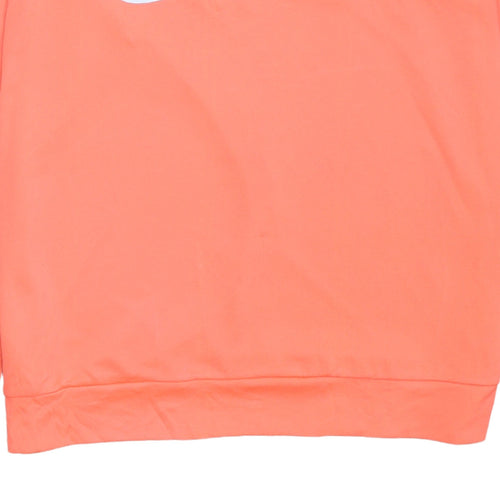 Nike Men's Orange Dri-FIT 1/4 Zip Athletic Running Sweatshirt Size S