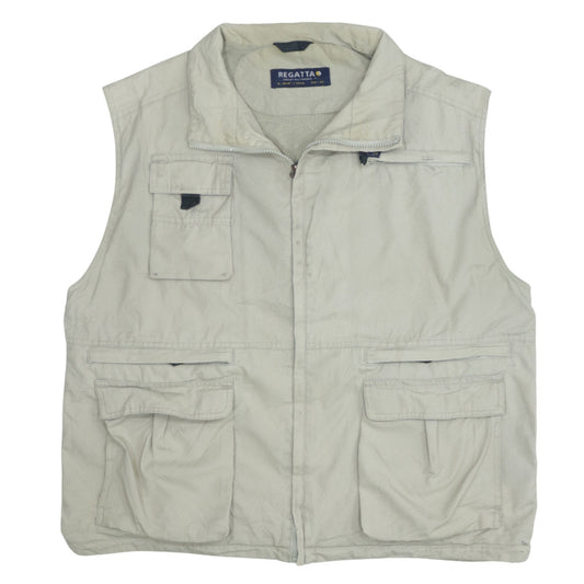 Regatta Men's Beige Cotton Outdoor Utility Waistcoat M UK40