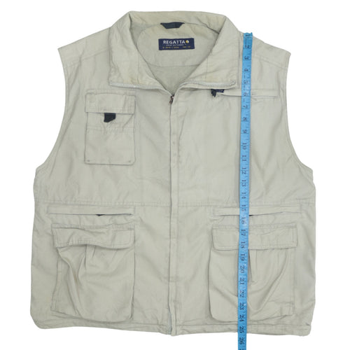 Regatta Men's Beige Cotton Outdoor Utility Waistcoat M UK40