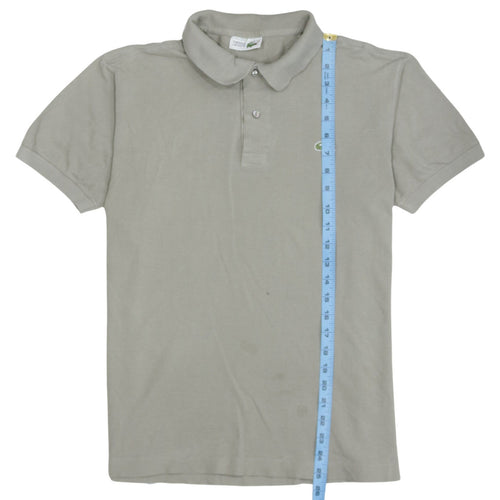 Lacoste Men's Beige Cotton Short Sleeve Polo Shirt Size M