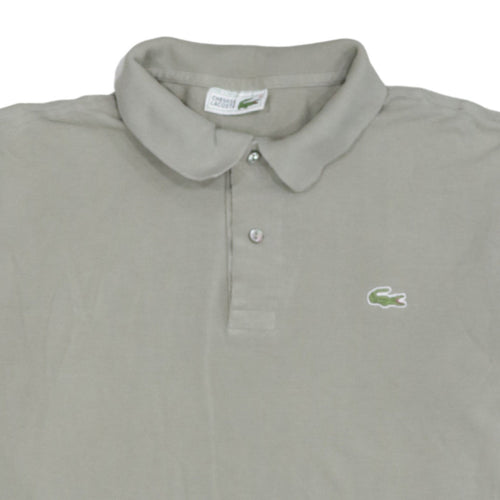 Lacoste Men's Beige Cotton Short Sleeve Polo Shirt Size M