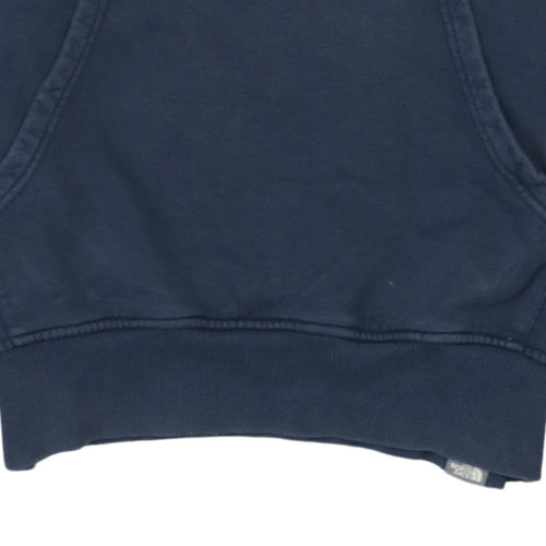 The North Face Men's Blue XS Pullover Hoodie Outdoor Logo Sweatshirt