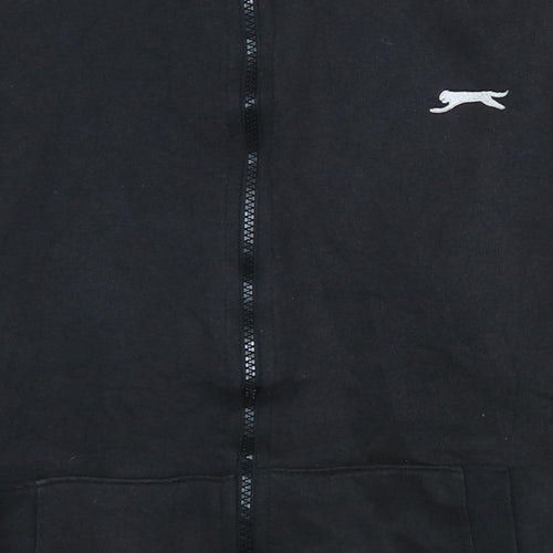 Slazenger Men's Black Full Zip Hoodie Size S Sports Fleece