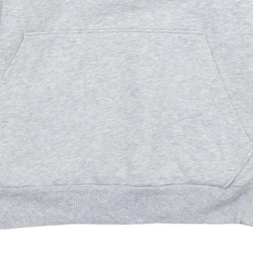 Puma Womens Grey Pullover Hoodie Size 8 Classic Logo Sweatshirt
