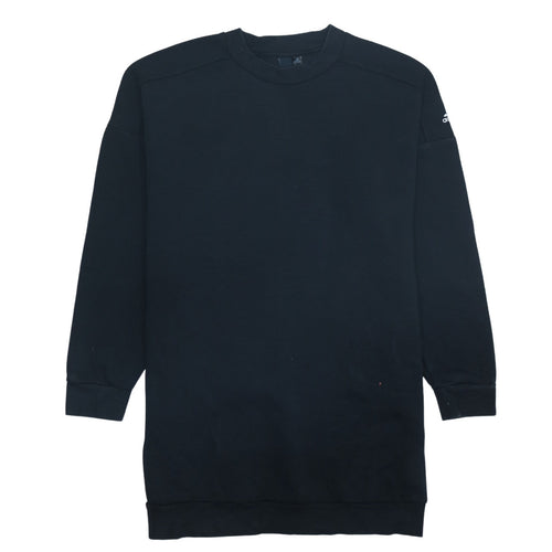 Adidas Women's Black Long Sleeve Crew Neck Pullover Sweatshirt Size 8-10