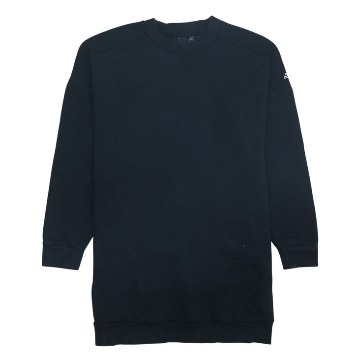 Adidas Women's Black Long Sleeve Crew Neck Pullover Sweatshirt Size 8-10