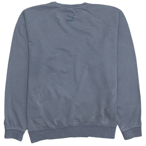 Puma Men's Grey XS Pullover Sweatshirt Crew Neck Logo Sports Top