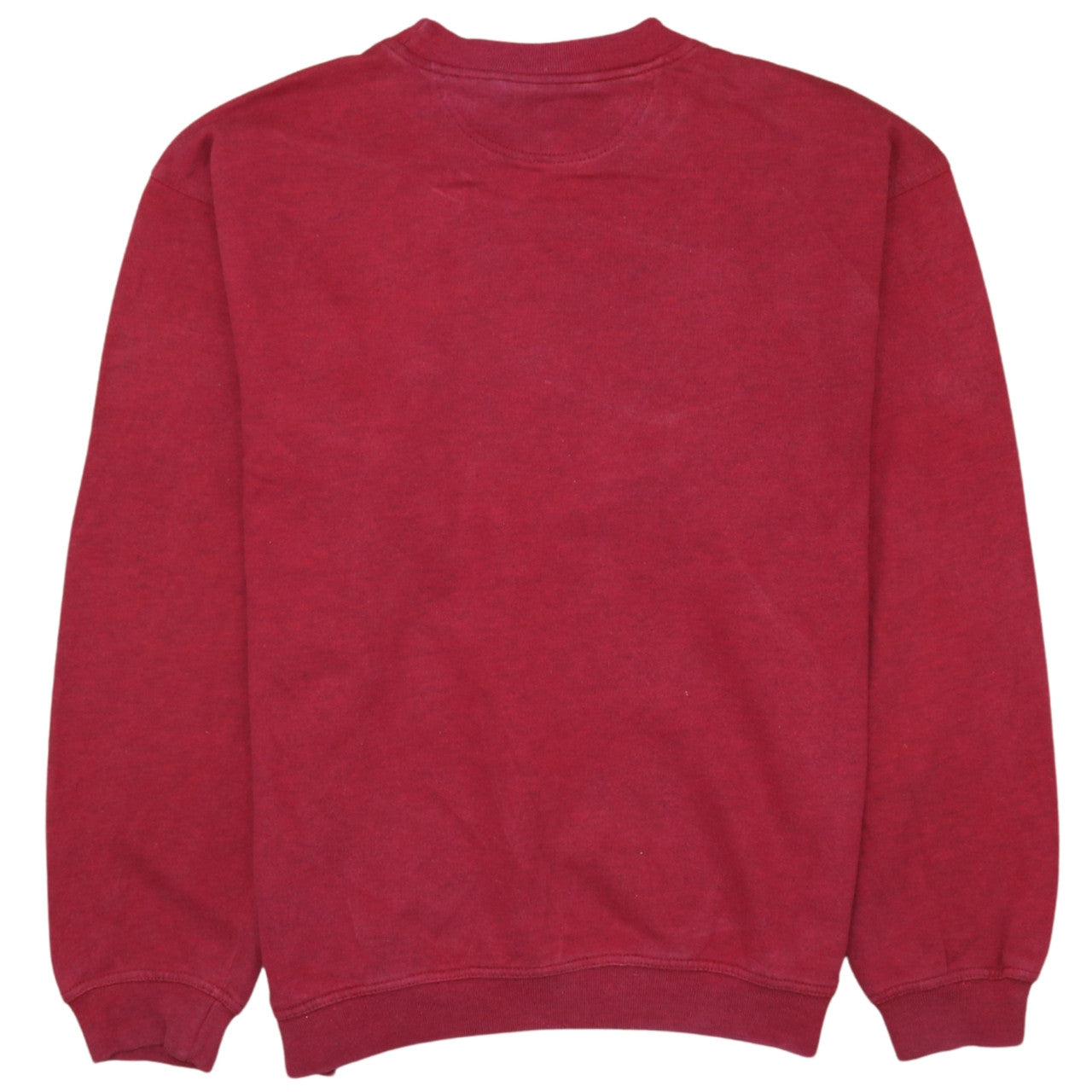 Adidas Mens Red Crew Neck Pullover Sweatshirt Size L