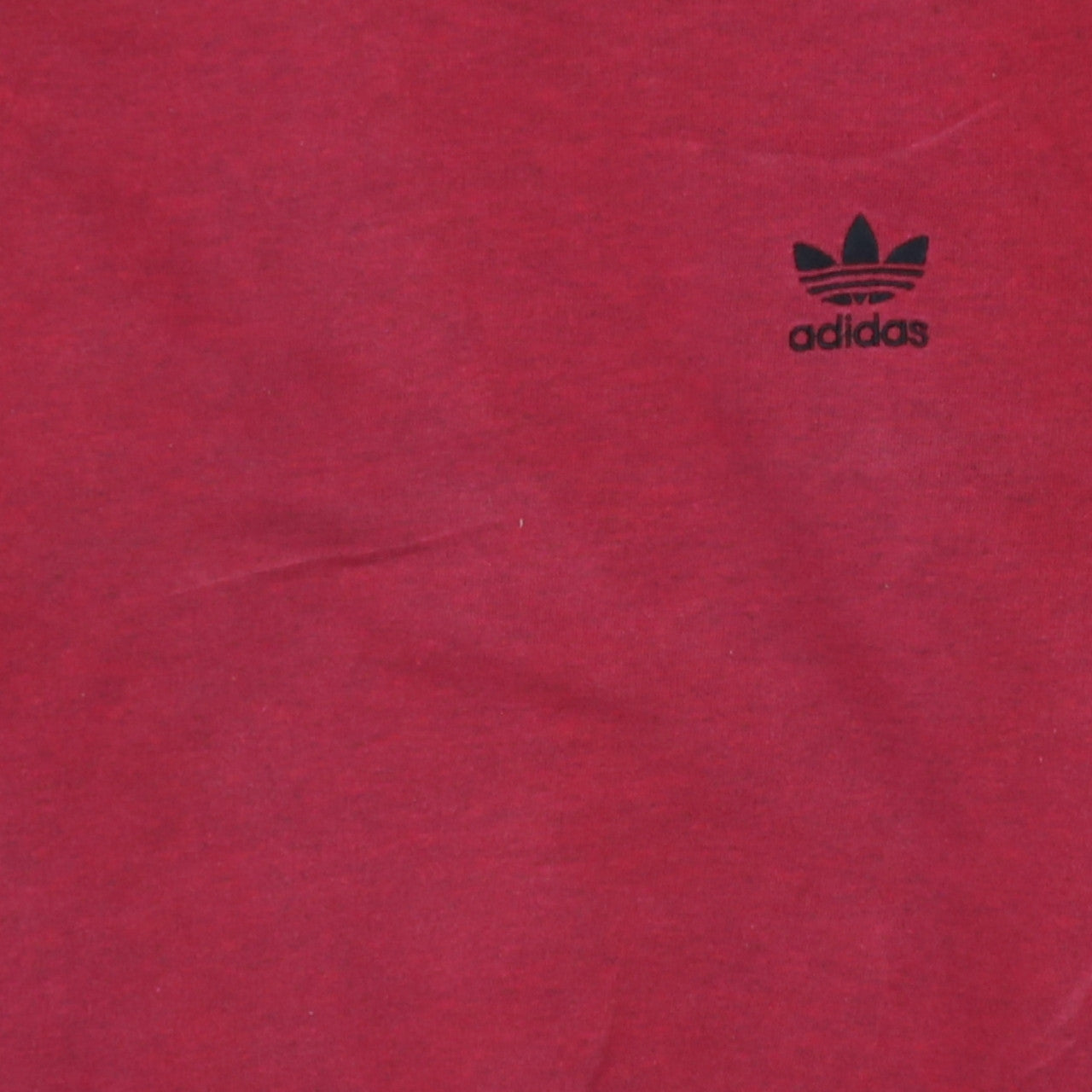 Adidas Mens Red Crew Neck Pullover Sweatshirt Size L