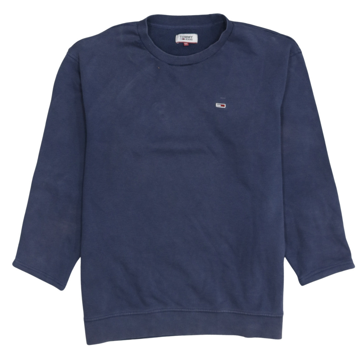 Tommy Jeans Men Blue 2XL Crew Neck Pullover Sweatshirt