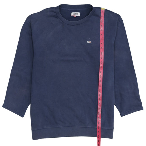 Tommy Jeans Men Blue 2XL Crew Neck Pullover Sweatshirt