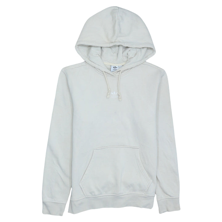 Adidas Women’s Ivory Pullover Hoodie XS Relaxed Fit Cotton Blend