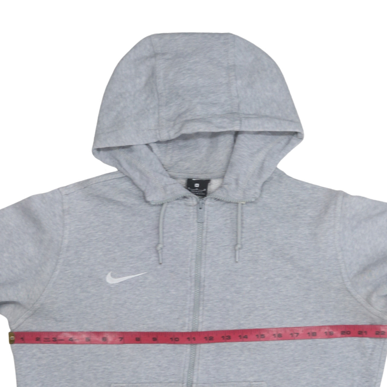 Nike Men Grey Full Zip Hoodie Size M Sports Fleece Sweatshirt