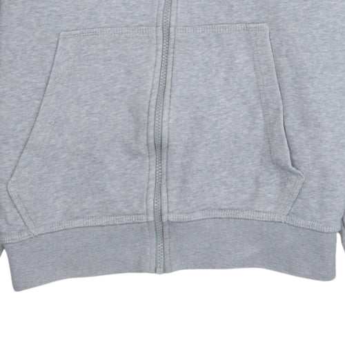 Nike Men Grey Full Zip Hoodie Size M Sports Fleece Sweatshirt
