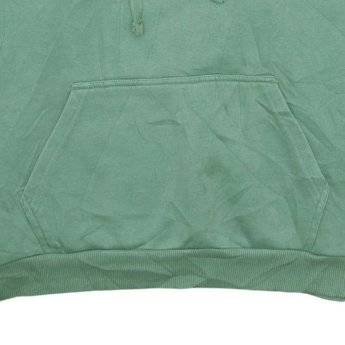 Ellesse Womens Green Pullover Hoodie UK 12 Cotton Logo Casual