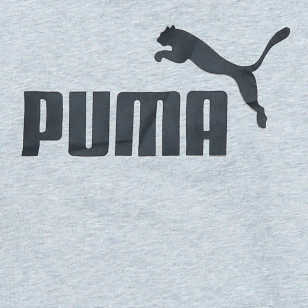 Puma Womens Grey Pullover Hoodie Size 10 Logo Print Cotton Blend