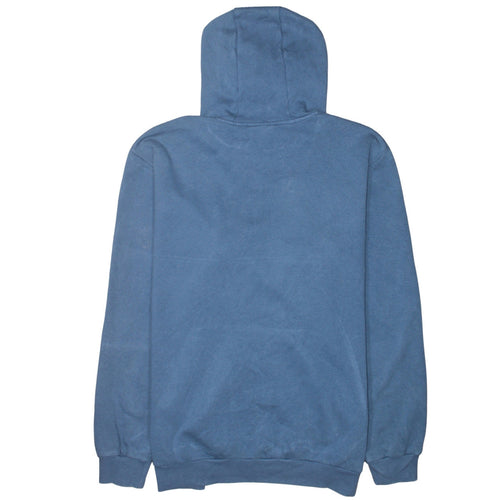 Adidas Men Blue XL Pullover Hoodie Fleece Logo Sportswear