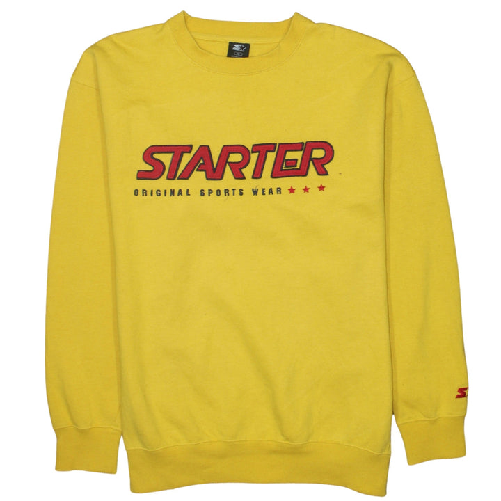 Starter Men's Yellow Pullover Sweatshirt XL Graphic Sportswear