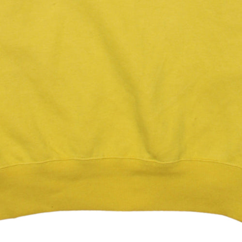 Starter Men's Yellow Pullover Sweatshirt XL Graphic Sportswear