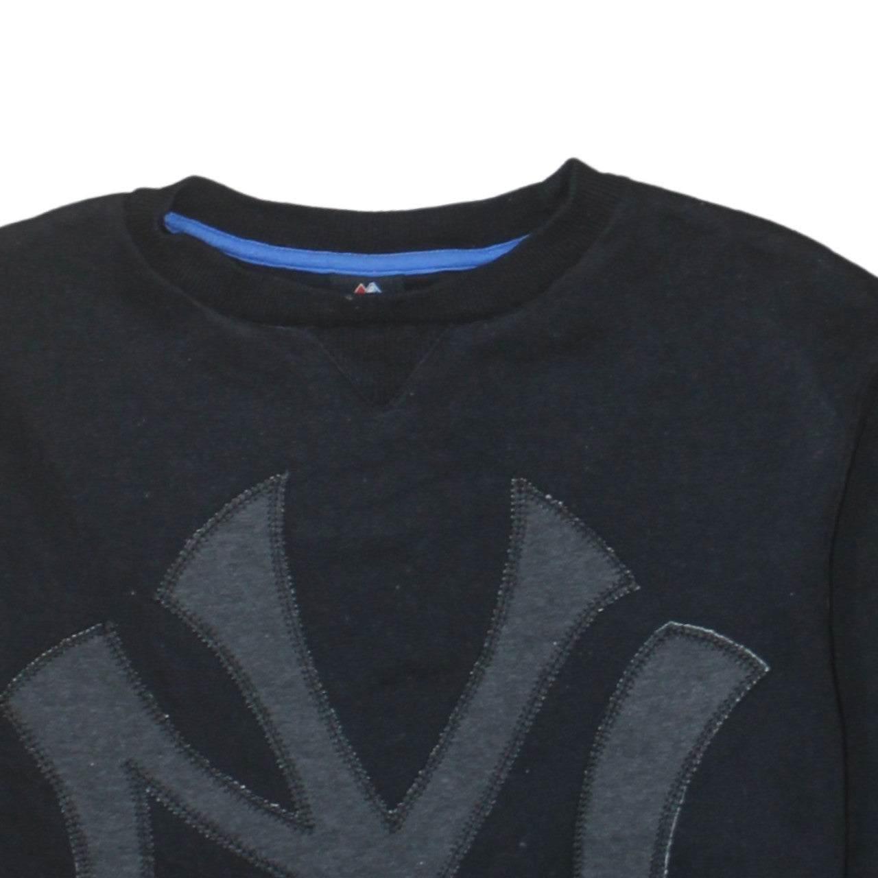 Majestic Men's Black New York Yankees Crew Neck Sweatshirt M Regular Fit