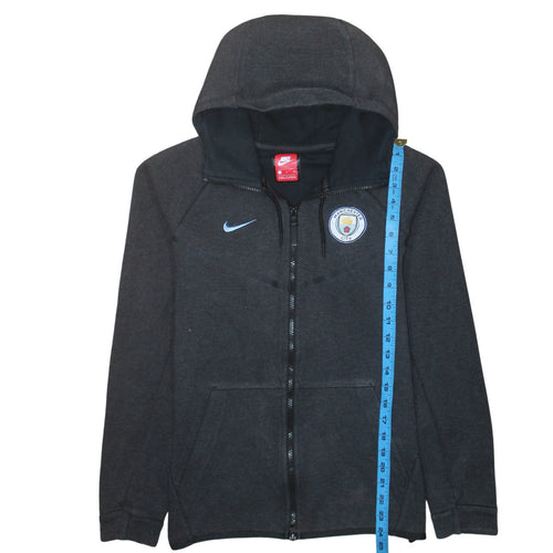 Nike Men’s Grey Manchester City Full Zip Hoodie Size S