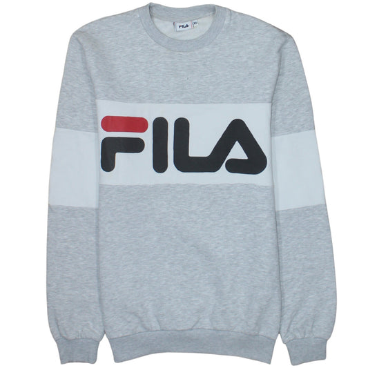 FILA Mens Grey XS Crew Neck Pullover Sweatshirt