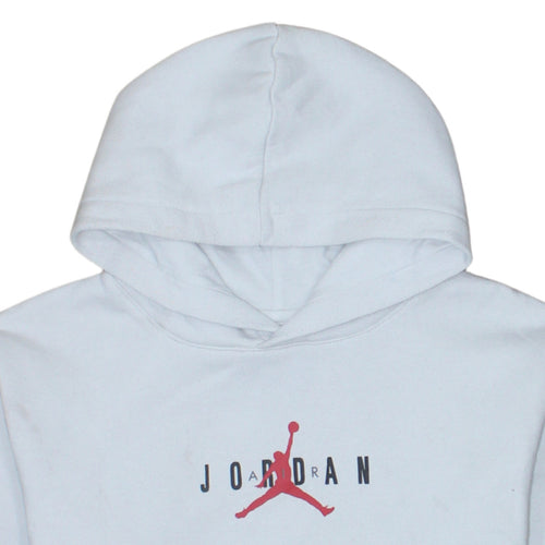 Jordan Boys Grey Pullover Hoodie XL 13-15 Years Fleece Casual Sweatshirt