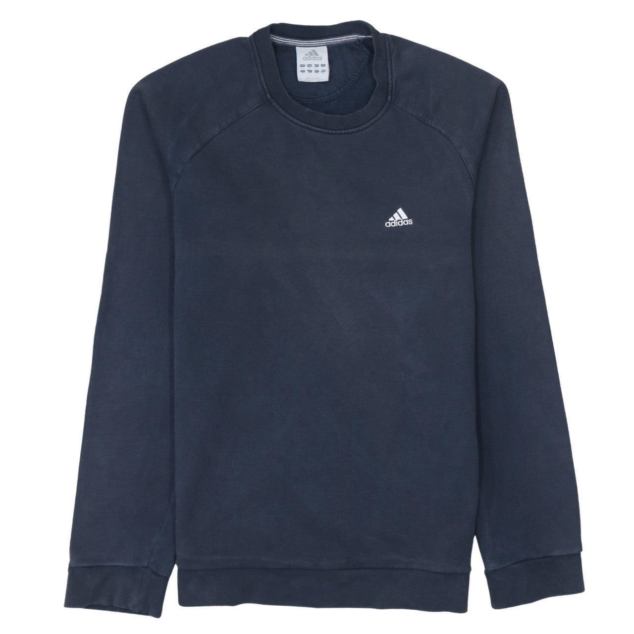 Adidas Men's Blue Crew Neck Pullover Sweatshirt Size S