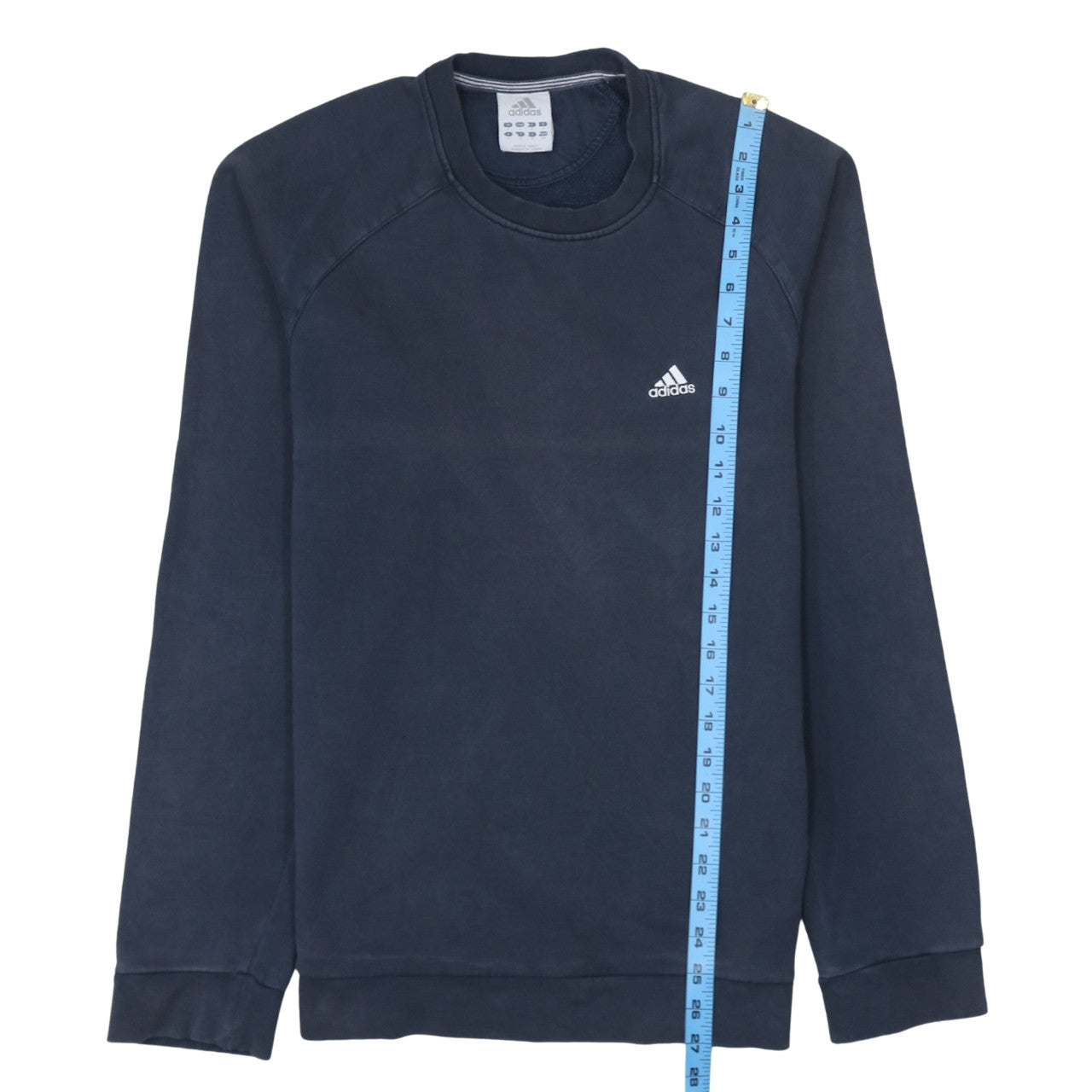 Adidas Men's Blue Crew Neck Pullover Sweatshirt Size S