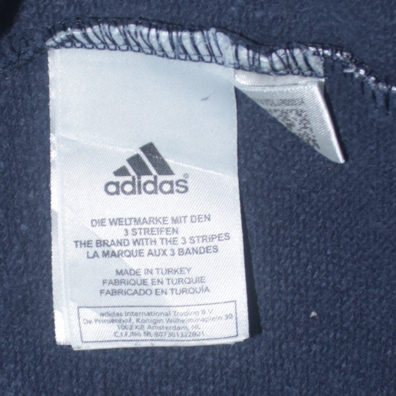 Adidas Men's Blue Crew Neck Pullover Sweatshirt Size S