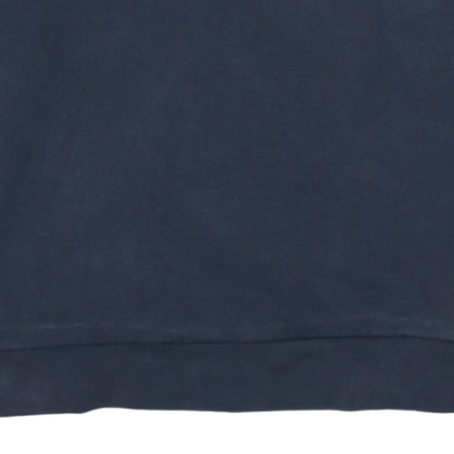 Adidas Men's Blue Crew Neck Pullover Sweatshirt Size S