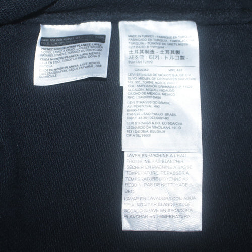 Levi's Men's Black Pullover Hoodie M Logo Graphic Fleece Sweatshirt