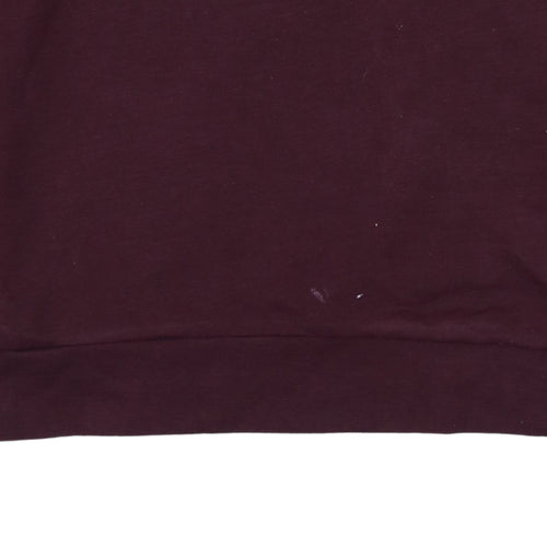 adidas Mens Brown Crew Neck Pullover Sweatshirt Size M