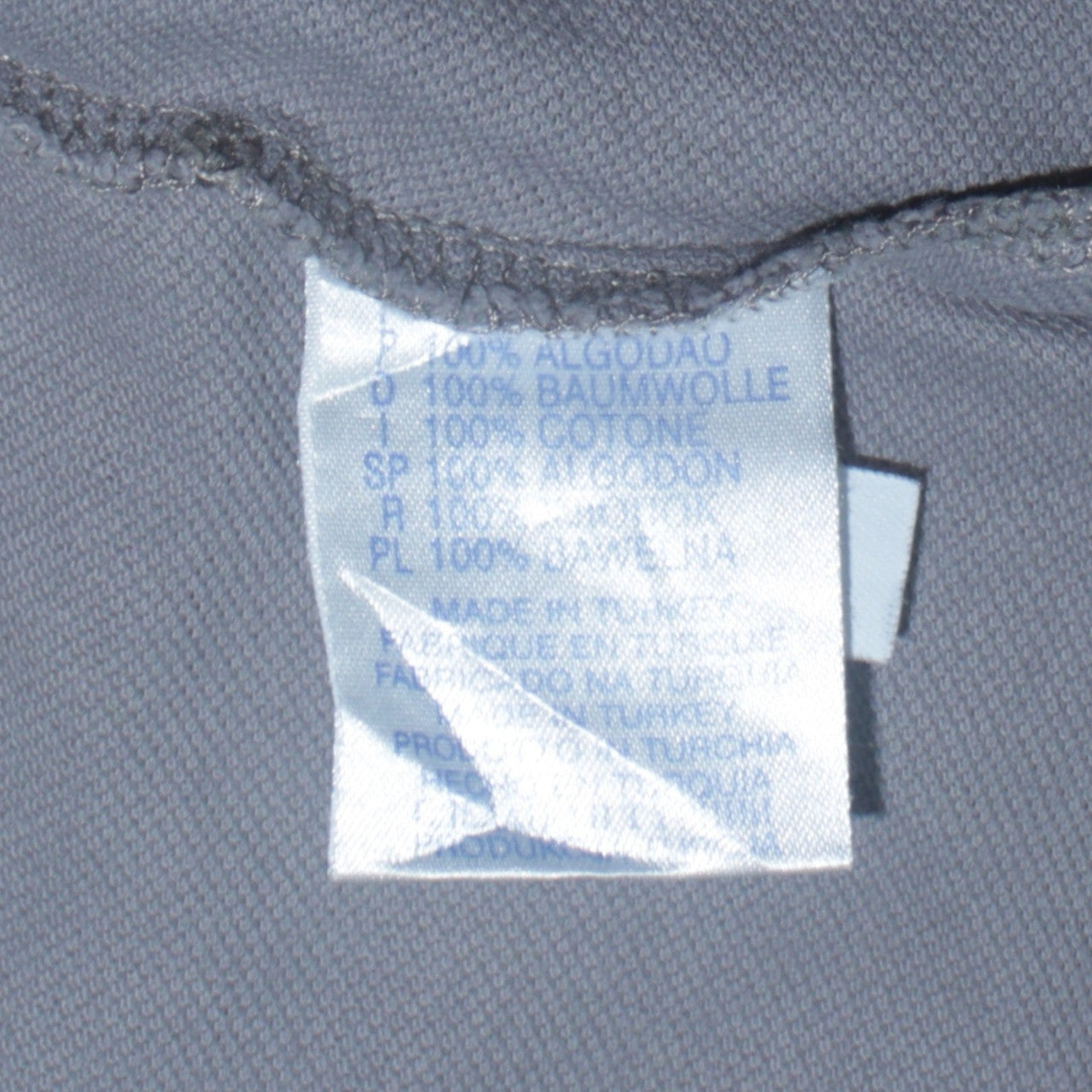 Reebok Men’s Grey Short Sleeve Cotton Polo Shirt Size L