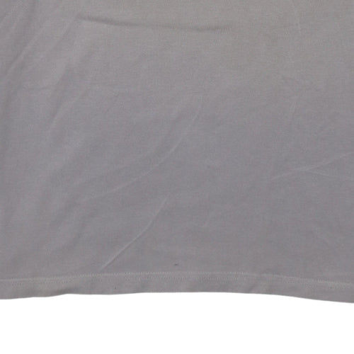 Reebok Men’s Grey Short Sleeve Cotton Polo Shirt Size L