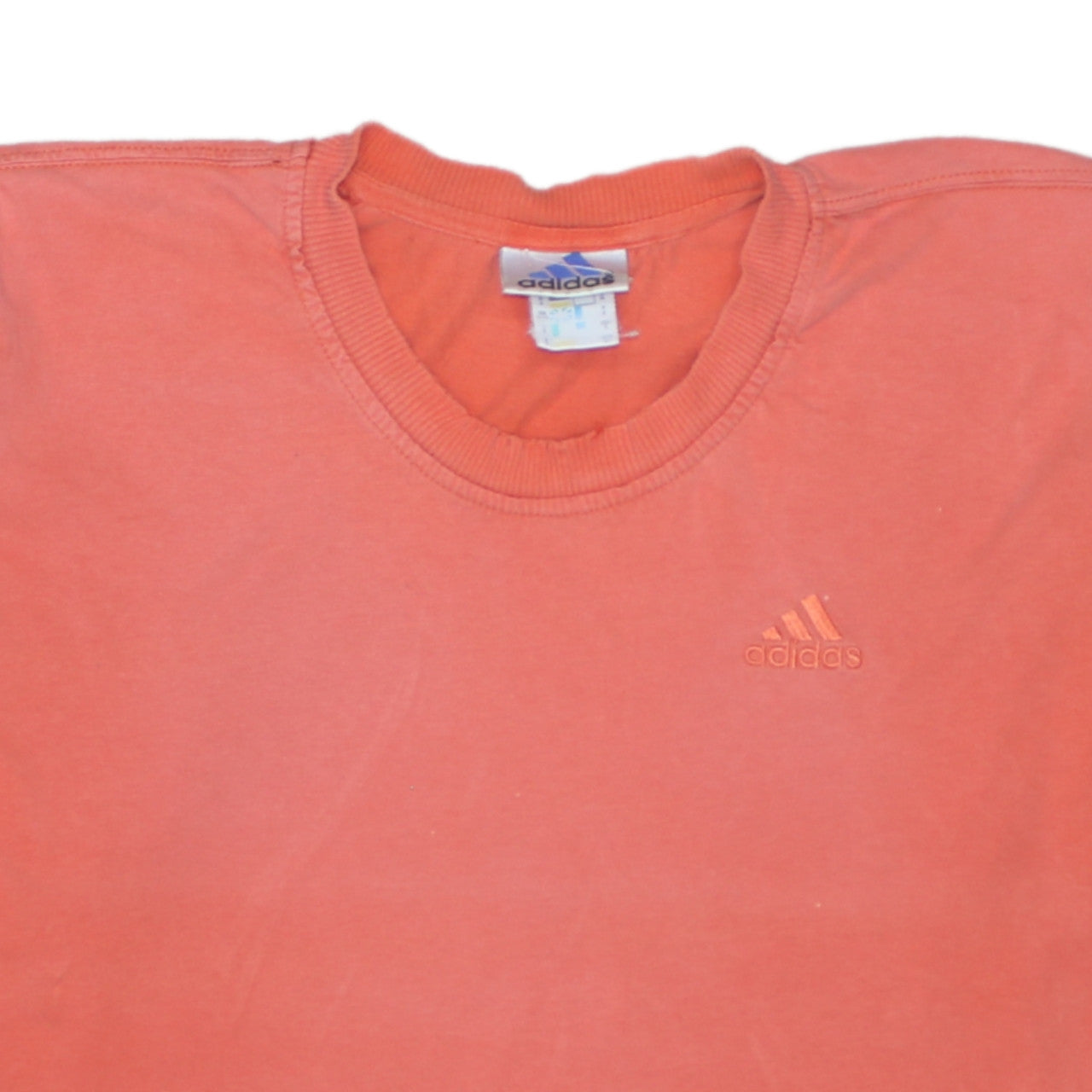 Adidas Men's Orange Short Sleeve Crew Neck T-Shirt Size S