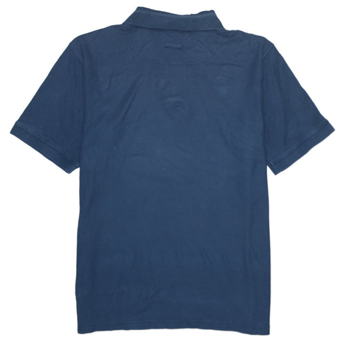 Columbia Men's Blue Cotton Regular Fit Short Sleeve Polo Shirt L