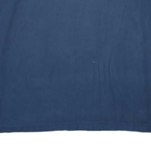 Columbia Men's Blue Cotton Regular Fit Short Sleeve Polo Shirt L