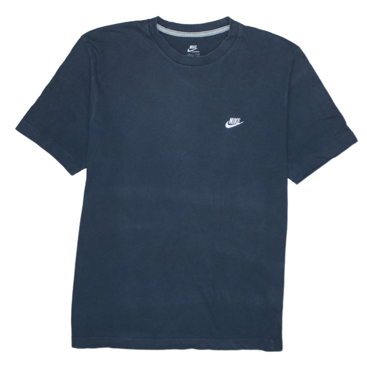 Nike Men's Blue Cotton Short Sleeve Crew Neck T-Shirt M