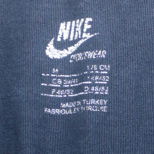 Nike Men's Blue Cotton Short Sleeve Crew Neck T-Shirt M