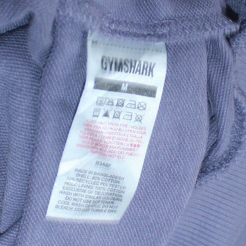 Gymshark Womens Purple Pullover Hoodie Medium Cotton Blend