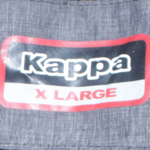 Kappa Mens Grey XL Puffer Jacket Hooded Leeds United 100 Years