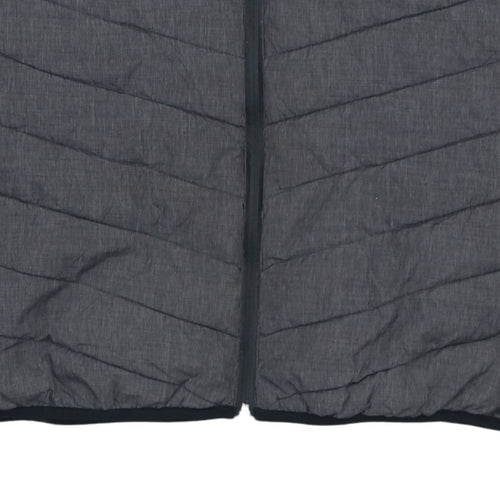 Kappa Mens Grey XL Puffer Jacket Hooded Leeds United 100 Years